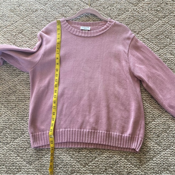 5/$15 Whitefish Bay Dusty Pink Sweater Medium - Picture 5 of 6